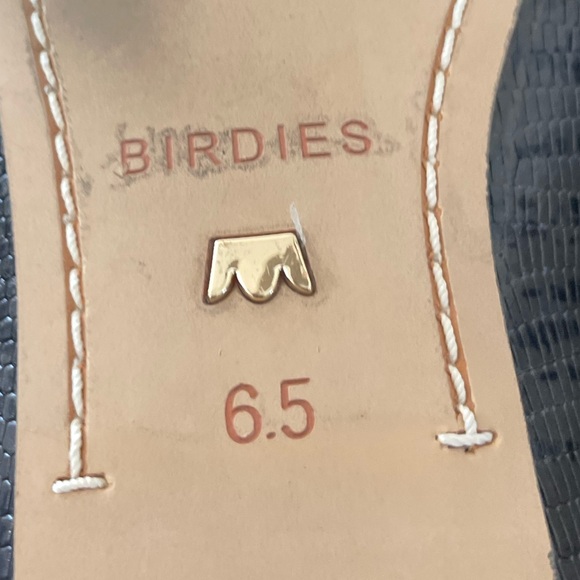 Birdies The Crane Leather Ballet Flats Size 6.5 Square Toe Loafer - Picture 8 of 8